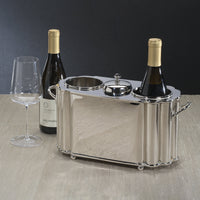 Alsace Brass 2-Bottle Wine Cooler - Detail View | Bone & Brass