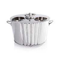 Alsace Polished Nickel 3-Bottle Wine & Champagne Cooler | Bone & Brass