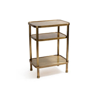 Aman Vintage Brass Bar Cart | Bone & Brass