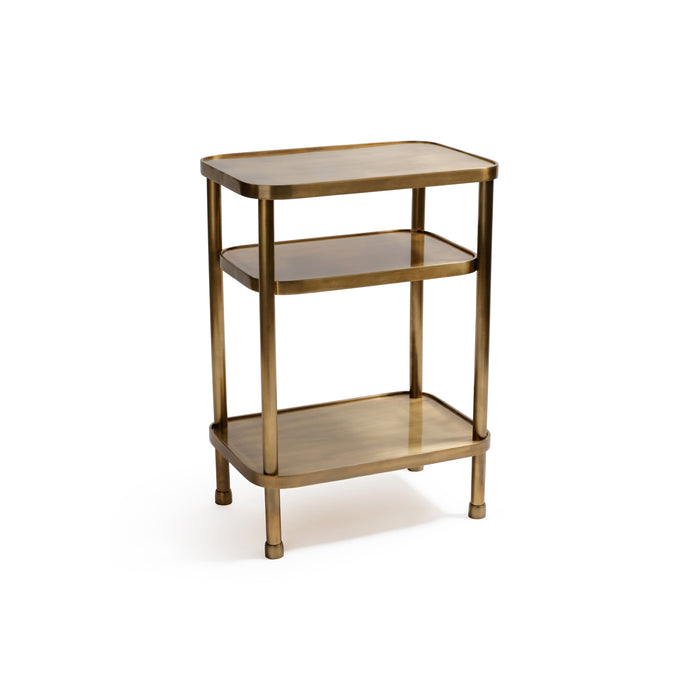 Aman Vintage Brass Bar Cart | Bone & Brass