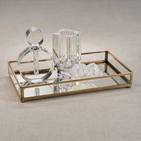 Amaray Double O Glass Perfume Bottle - Bottle Top View | Bone & Brass