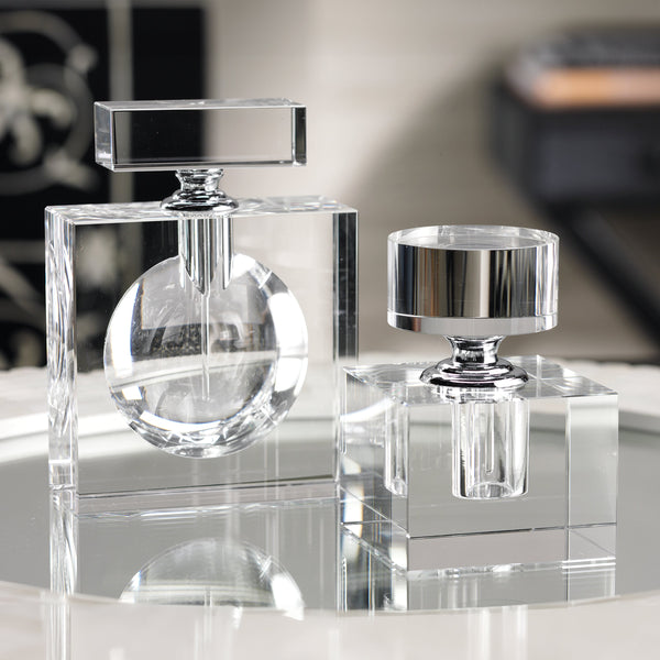 Amaray Tall Glass Perfume Bottle - Bottle Detail | Bone & Brass