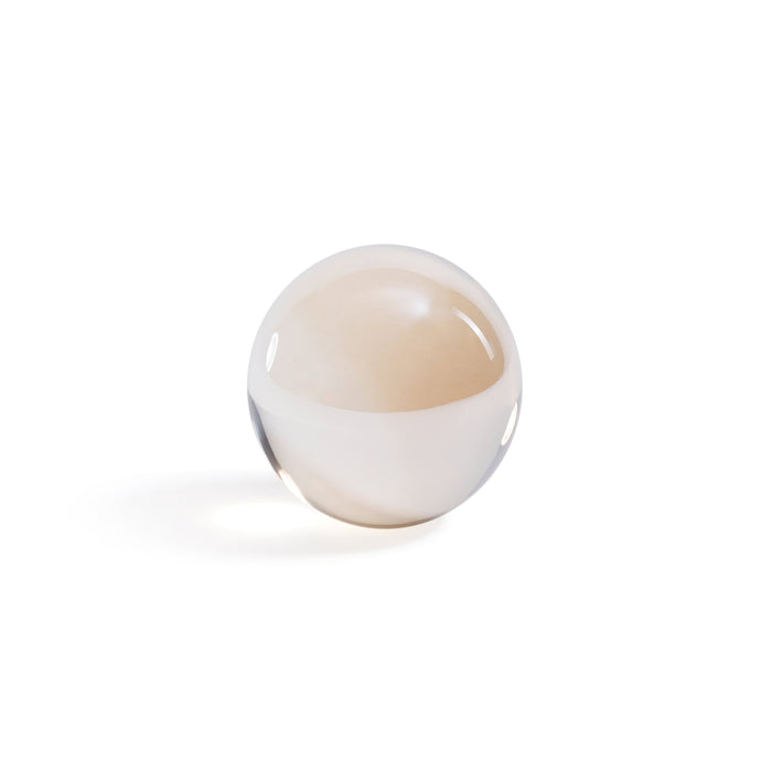 Amber Decorative Crystal Glass Ball - Alternate View | Bone & Brass