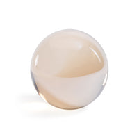 Amber Decorative Crystal Glass Ball | Bone & Brass
