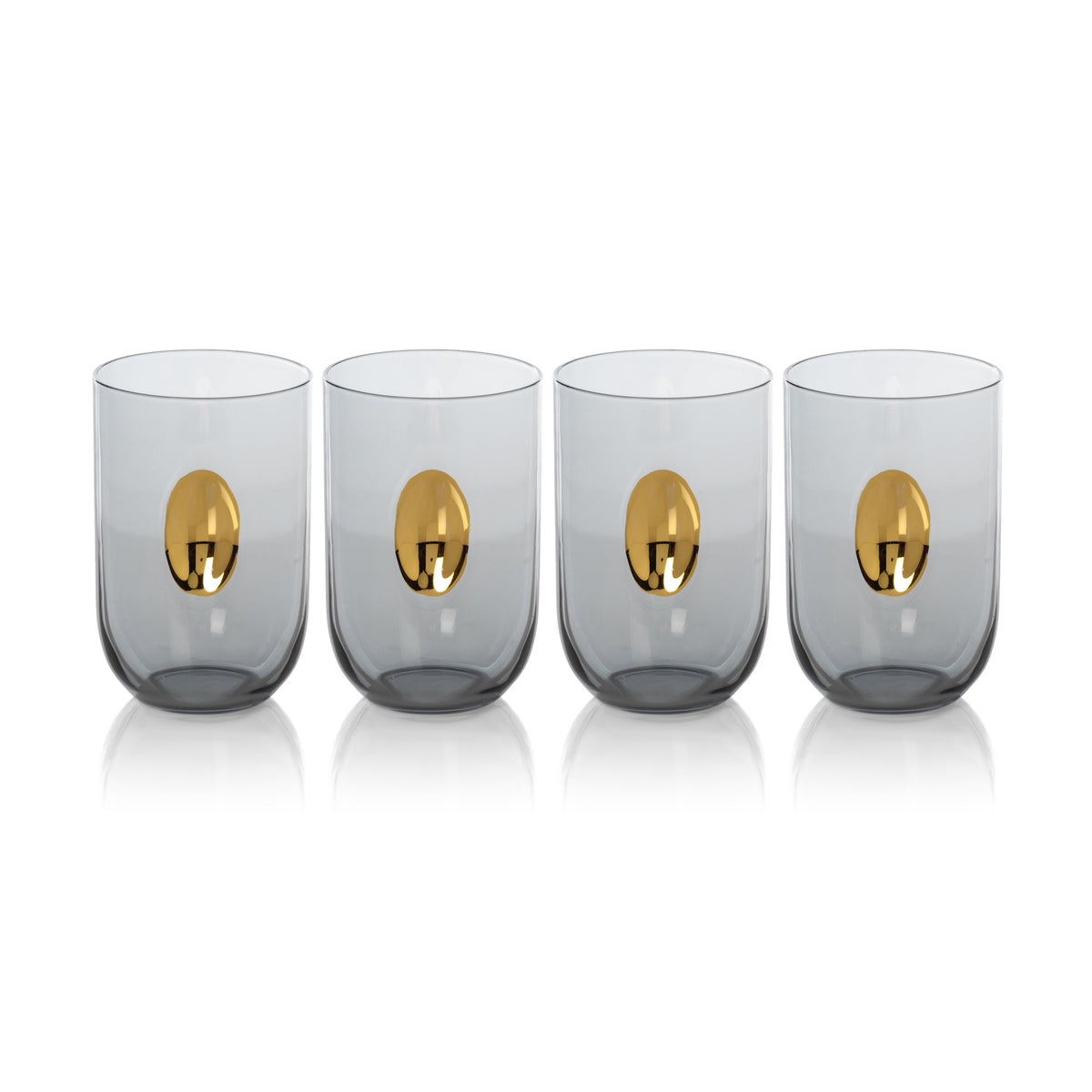 Ambrosi Tumblers Gold Accent, Set 4 - Tumbler Detail | Bone & Brass