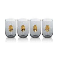 Ambrosi Tumblers Gold Accent, Set 4 - Tumbler Detail | Bone & Brass