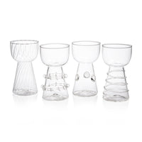 Amélie Assorted Glass Vases, Set 4 | Bone & Brass