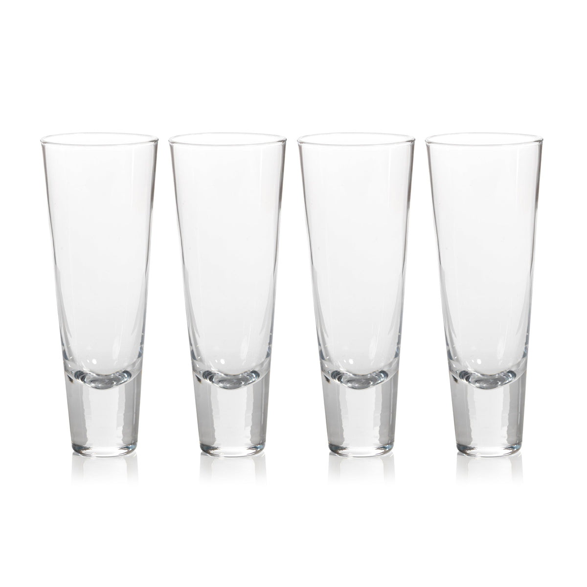 Anamaria Tall Tapered Drinking Glass, Set 4 - Glass Close Up | Bone & Brass