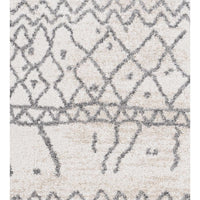 Andorra Charcoal & Beige Rug with globally inspired geometric patterns on a soft polypropylene pile.