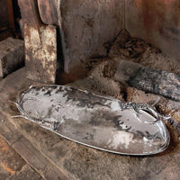 Antler Aluminum Extra Large Oval Serving Tray - Tray Detail | Bone & Brass