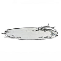 Antler Aluminum Extra Large Oval Serving Tray | Bone & Brass