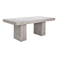 Antonius Grey Concrete Outdoor Dining Table | Bone & Brass