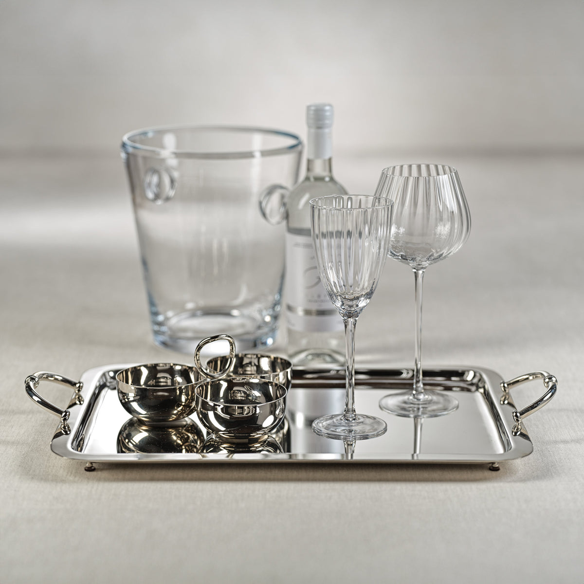 Aperitifs Silver Cocktail Condiment Bowl Set - Dish Detail | Bone & Brass