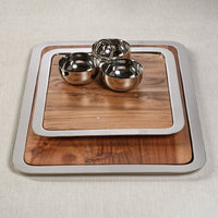 Aperitifs Silver Cocktail Condiment Bowl Set - Dish Top View | Bone & Brass