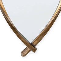 Arbre Antique Gold Leaf Mirror with a simple, twisted artisan frame.