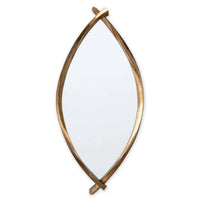 Arbre Antique Gold Leaf Mirror with a simple, twisted, artisan-style frame.