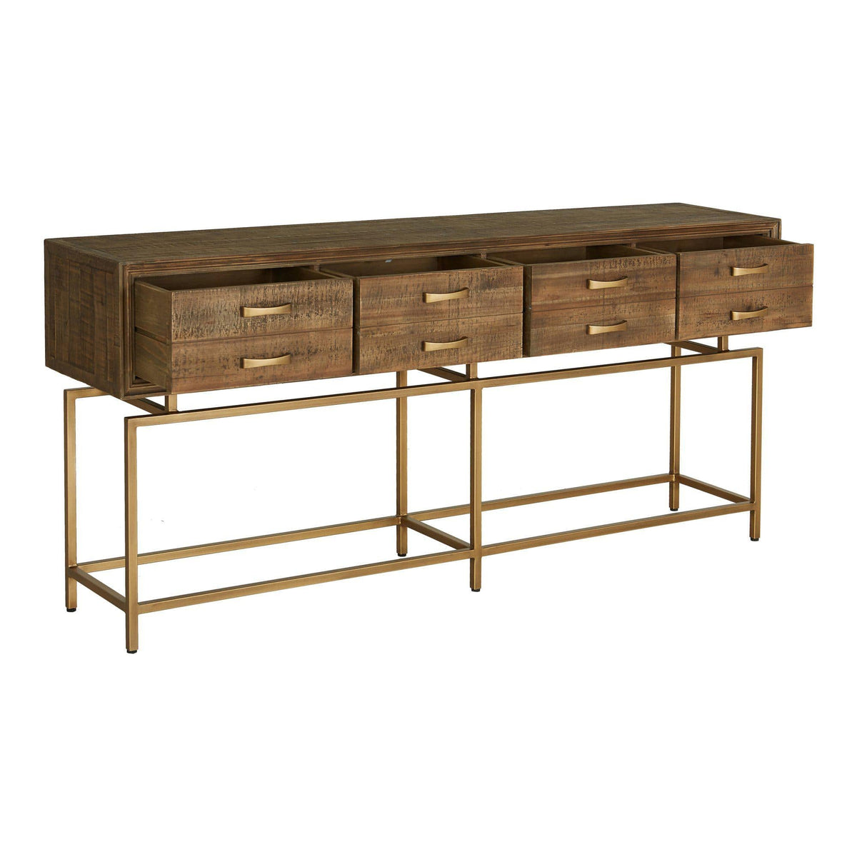 Aristocrat Console Table - Table Side View | Bone & Brass