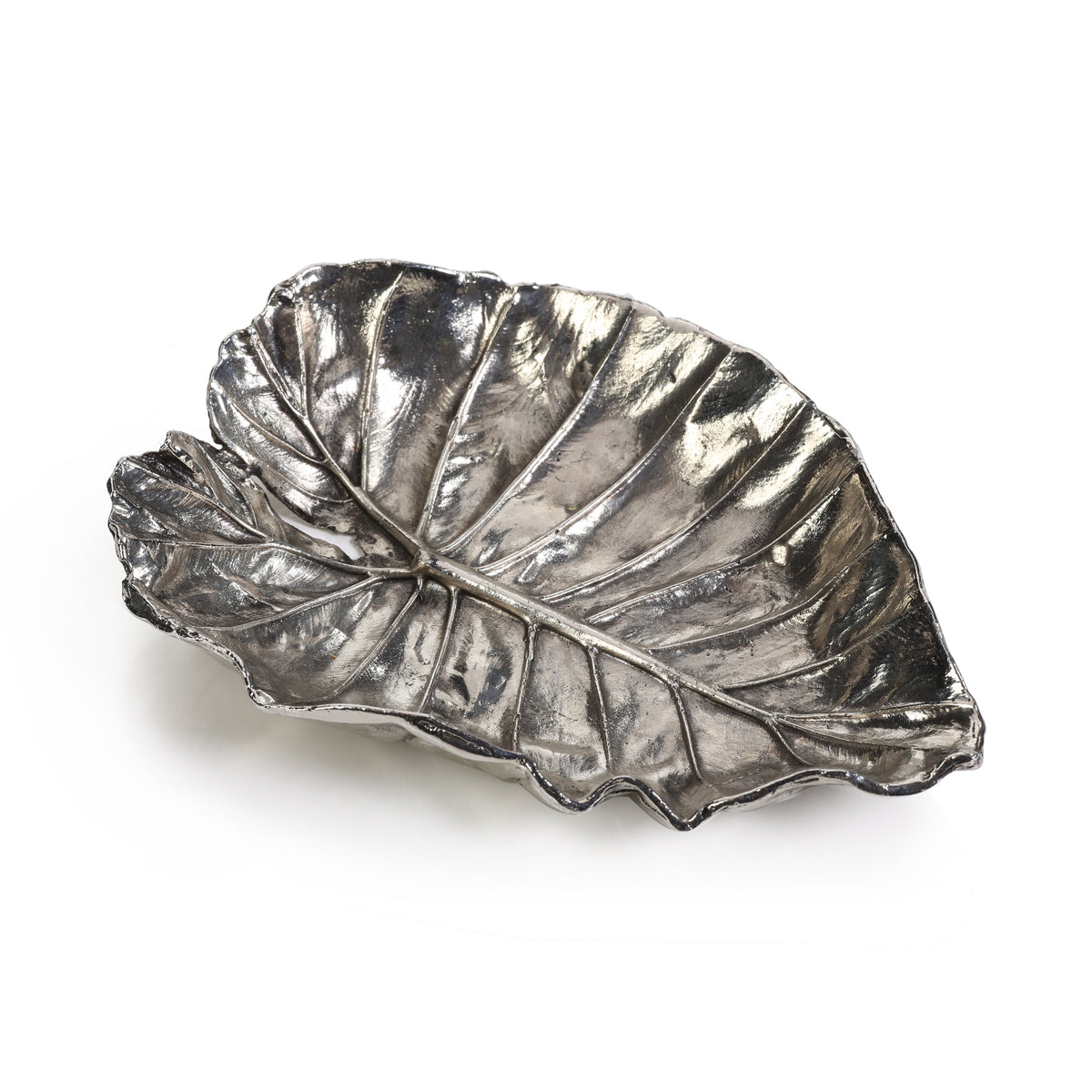 Arlo Quaking Leaf Antique Pewter Trays, Set 6 | Bone & Brass