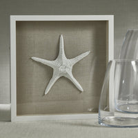 Arlo White Framed Starfish Wall Décor - Detail View | Bone & Brass