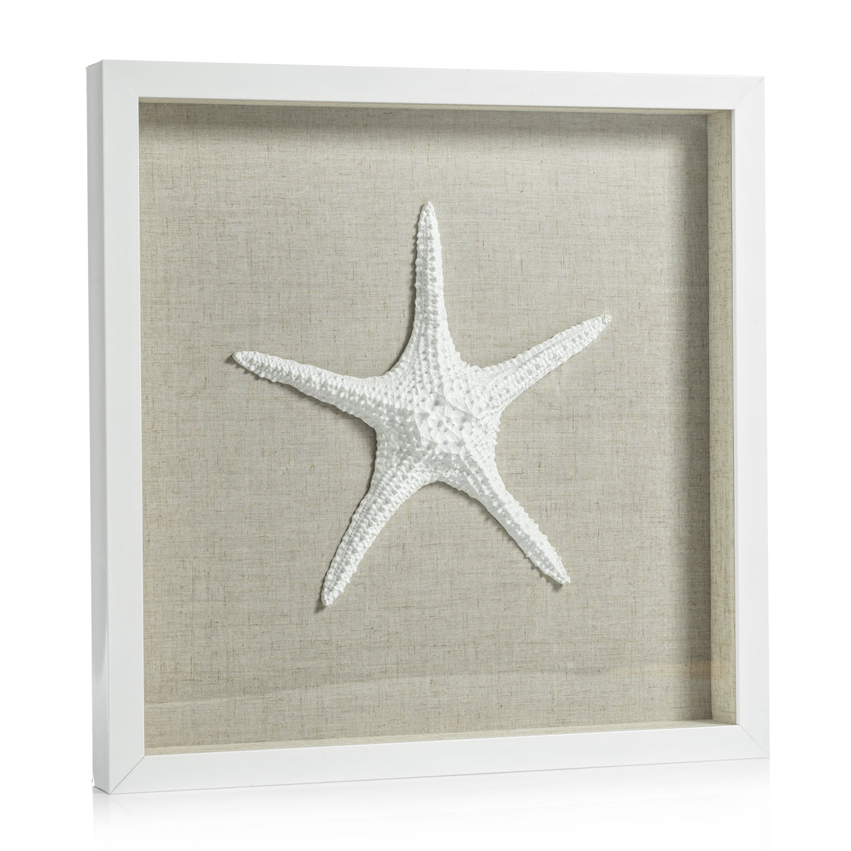 Arlo White Framed Starfish Wall Décor | Bone & Brass