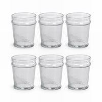 Artisan Hammered Double Old Fashioned Glasses, Set 6 - Glass Close Up | Bone & Brass