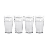 Artisan Hammered Highball Glasses, Set of 4 - Glass Detail | Bone & Brass