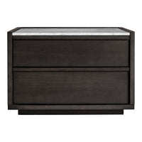 Ashcroft Nightstand - Nightstand Drawer Detail | Bone & Brass