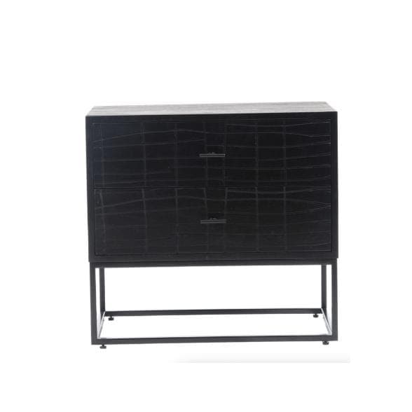 Atelier Nightstand Black - Nightstand Drawer Detail | Bone & Brass