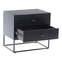 Atelier Nightstand Black - Nightstand Top View | Bone & Brass