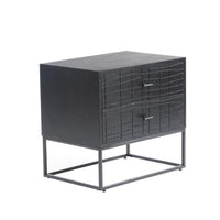 Atelier Nightstand Black | Bone & Brass