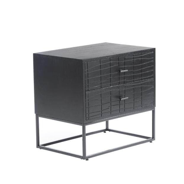 Atelier Nightstand Black | Bone & Brass