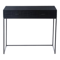 Atelier Small Black Desk - Desk View | Bone & Brass
