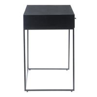 Atelier Small Black Desk - Desk Side View | Bone & Brass