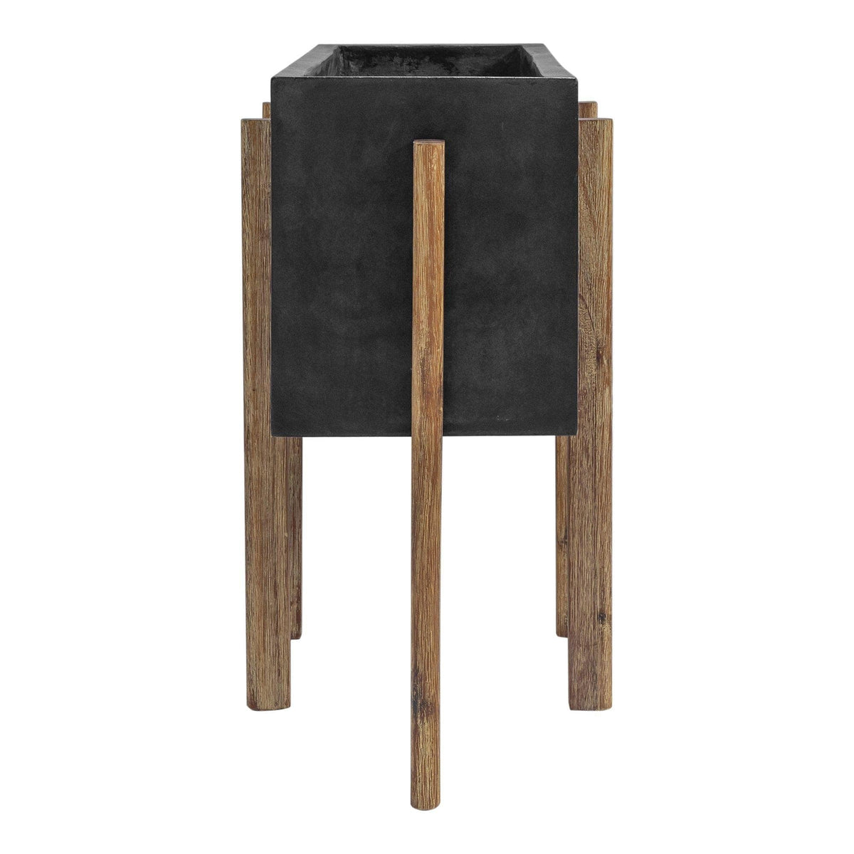 Atlantic Rectangular Planter - Planter Detail | Bone & Brass