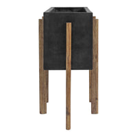 Atlantic Rectangular Planter - Planter Detail | Bone & Brass