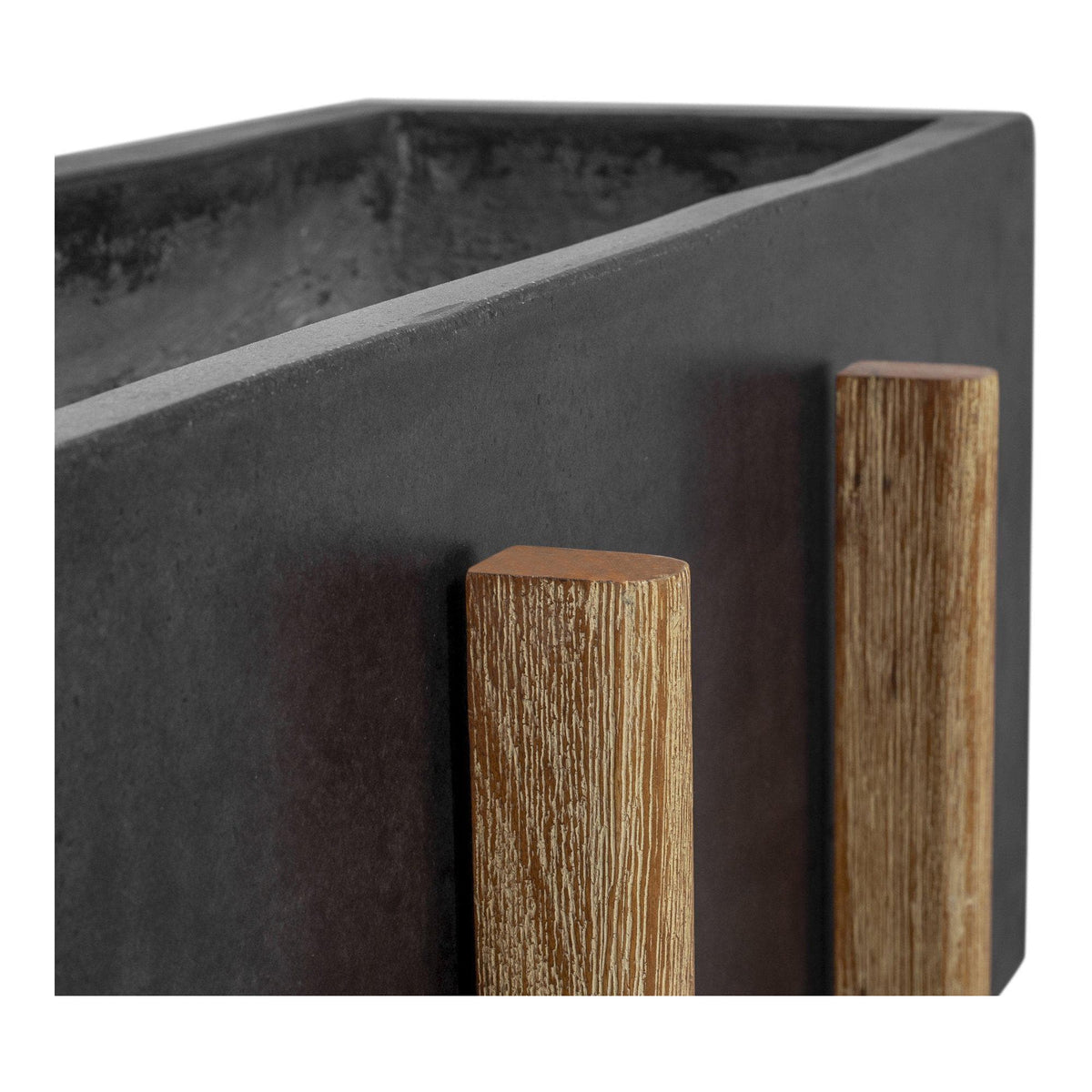 Atlantic Rectangular Planter - Planter Top View | Bone & Brass