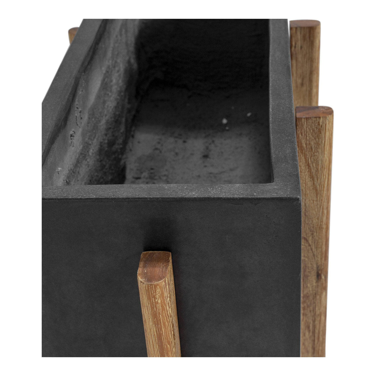 Atlantic Rectangular Planter - Planter View | Bone & Brass