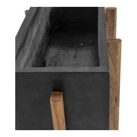 Atlantic Rectangular Planter - Planter View | Bone & Brass