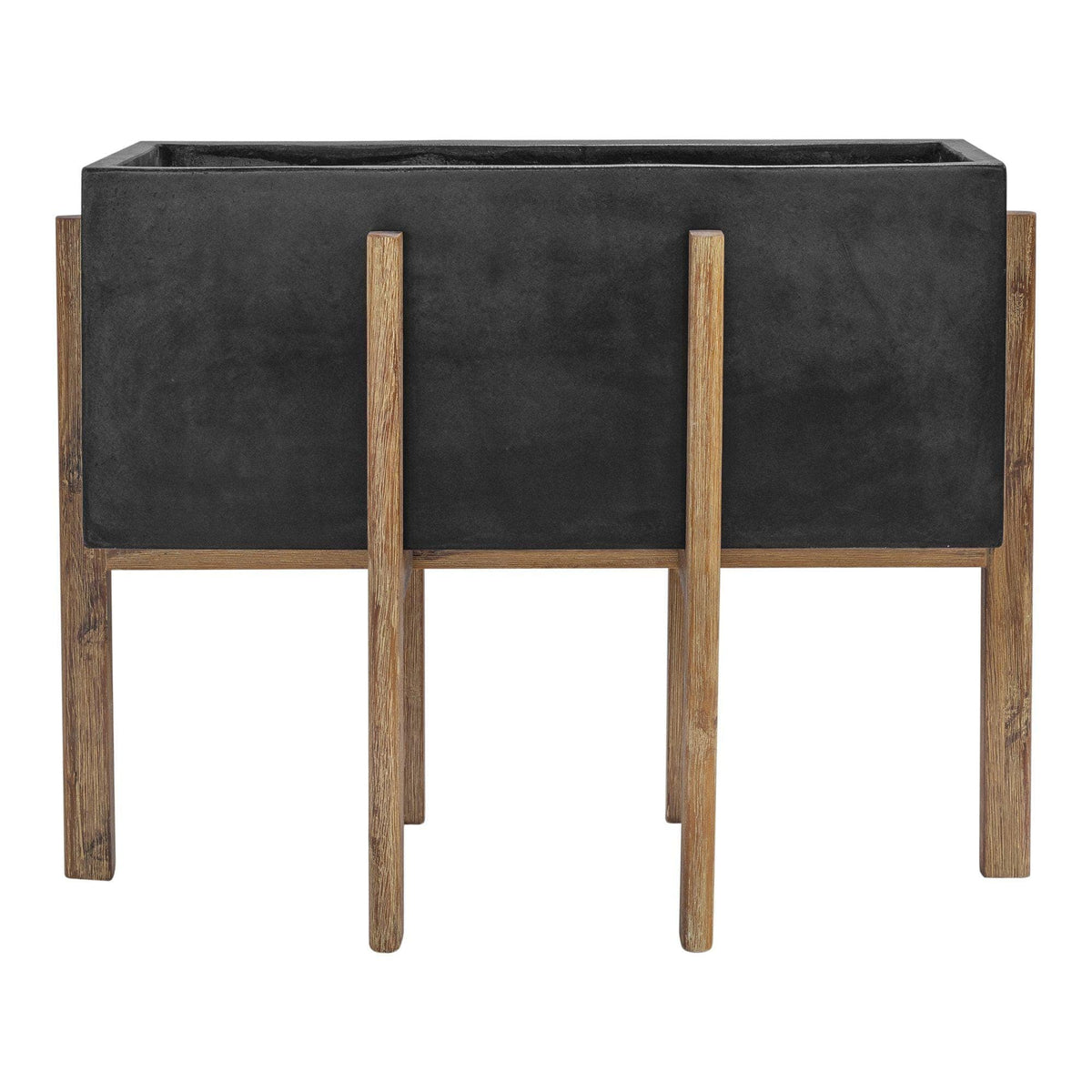 Atlantic Rectangular Planter | Bone & Brass