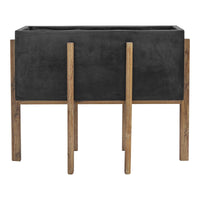 Atlantic Rectangular Planter | Bone & Brass