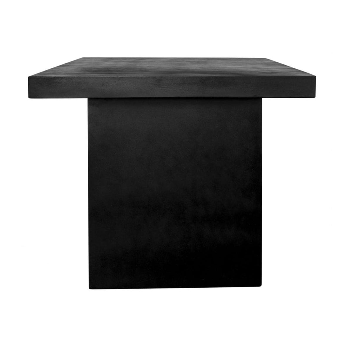 Aurelius Black Concrete Dining Table - Outdoor Table View | Bone & Brass