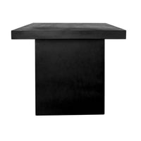 Aurelius Black Concrete Dining Table - Outdoor Table View | Bone & Brass