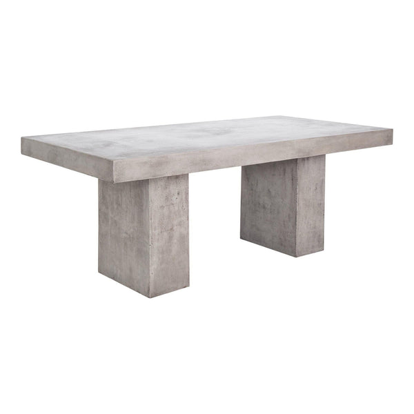 Aurelius Grey Concrete Dining Table - Table Side View | Bone & Brass