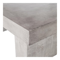 Aurelius Grey Concrete Dining Table - Outdoor Table View | Bone & Brass