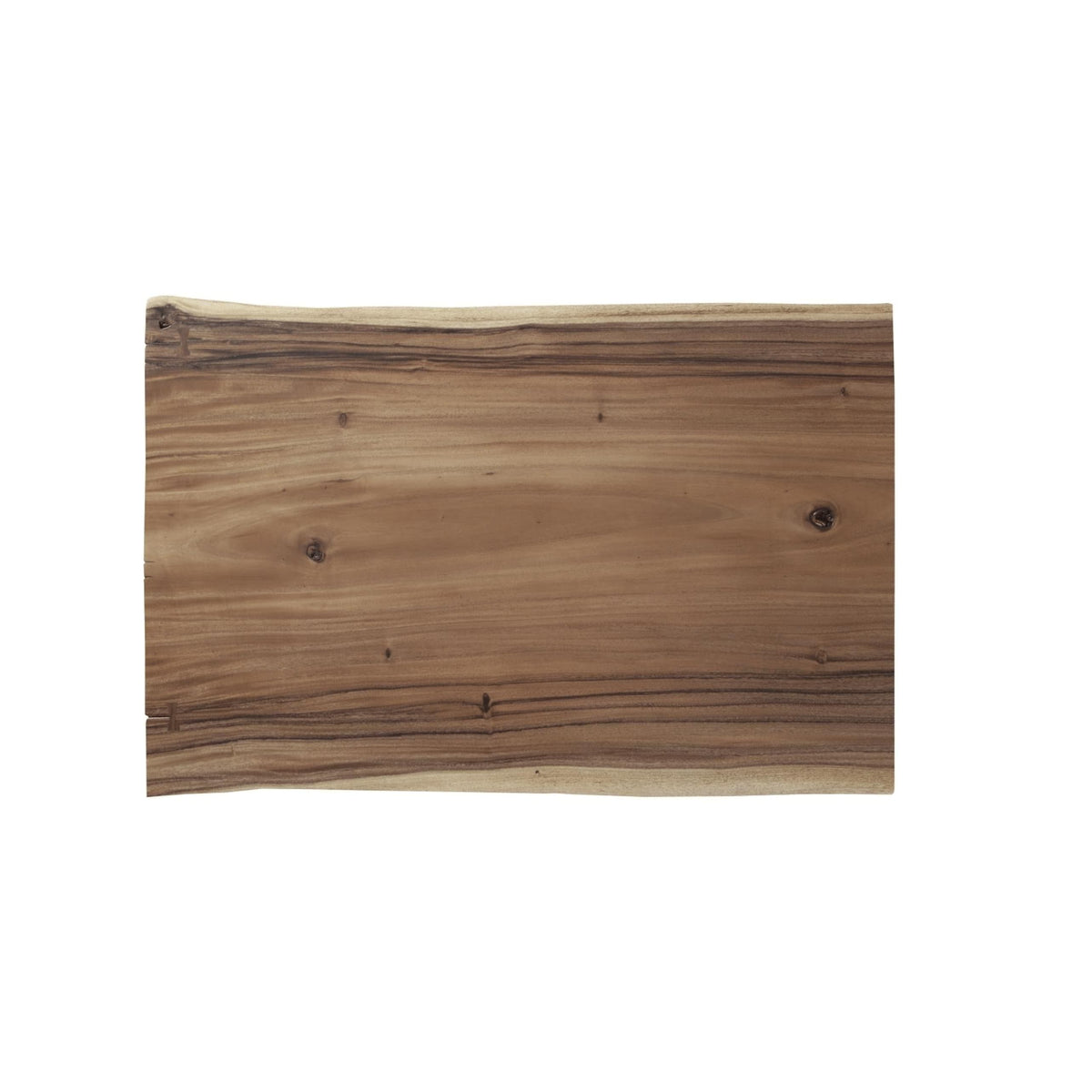 Austin Natural Wood Acrylic Leg Desk - Desk Side View | Bone & Brass