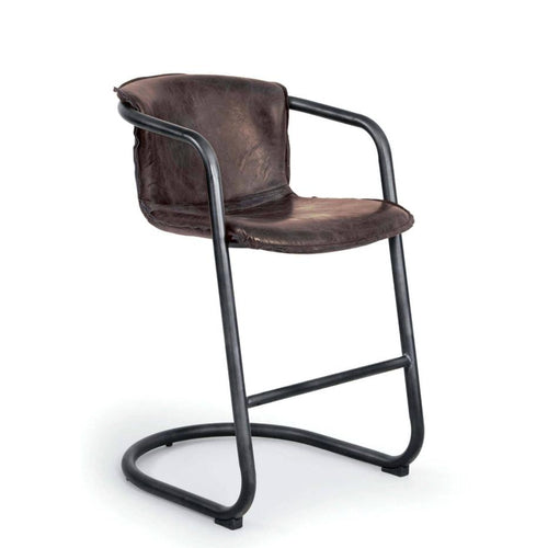 Axl Brown Counter Stool Set 2 | Bone & Brass