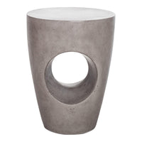 Aylard Light Grey Outdoor Stool | Bone & Brass