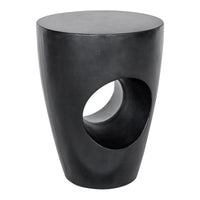 Aylard Outdoor Stool Black - Outdoor Stool Side View | Bone & Brass