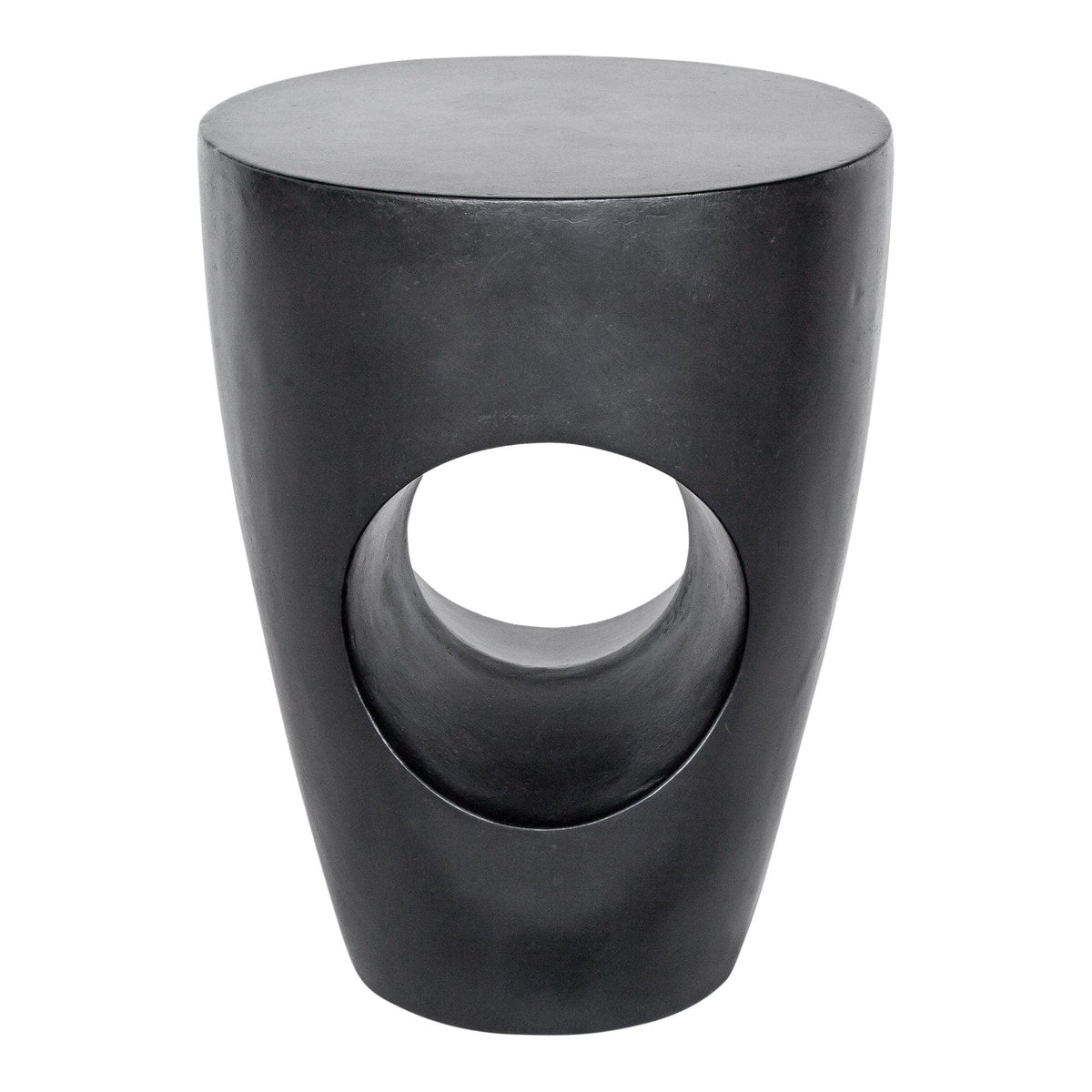 Aylard Outdoor Stool Black | Bone & Brass