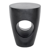 Aylard Outdoor Stool Black | Bone & Brass